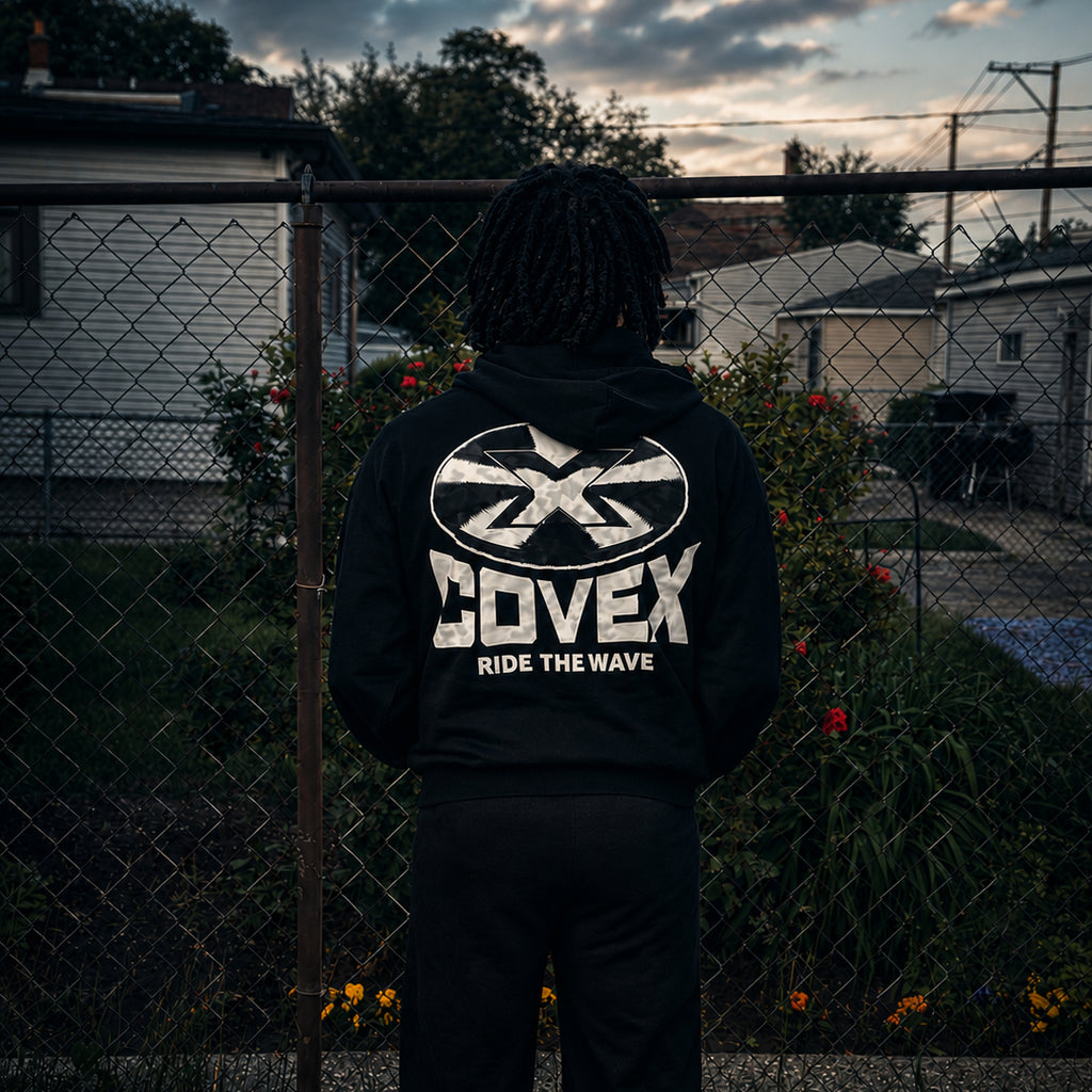 Ride The Wave Zip-Up - Black