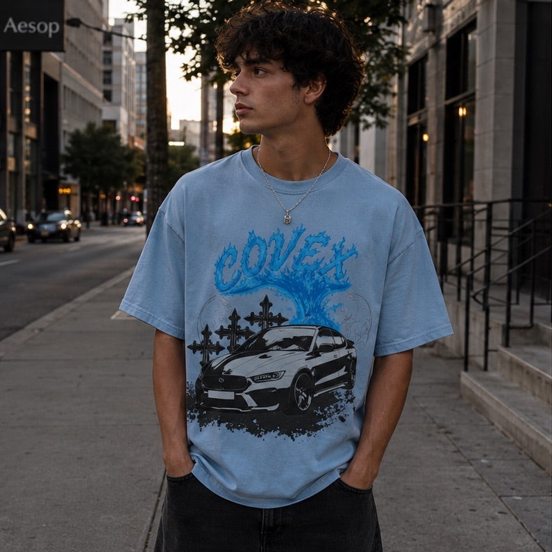 Abyss Racer Tee - Blue
