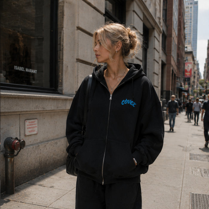Abyss Racer Zip-Up - Black